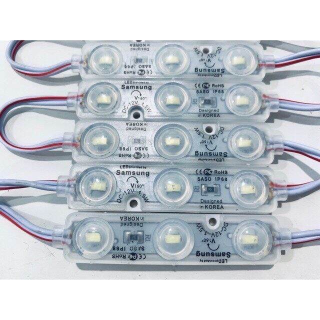 โมดูลแผงละ20pcs-samsung-ชิป-smd-5730-แสงสีขาว-3-led-injection-led-โมดูล-12v-พร้อมเลนส์กันน้ำ-ip68-1-5w-สีขาว-led-module