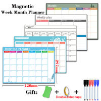 A3 Size Soft Whiteboard Dry Erase Calendar Magnetic Weekly Month Planner Home School Fridge Stickers White Board for Wall