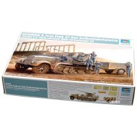 ทรัมเป็ตเตอร์01525 1/35เยอรมัน Sd. Kfz.7/2 8T ครึ่งราง3.7Cm ขับเคลื่อนตัวเองต่อต้านอากาศยานชุดประกอบโมเดลประกอบพลาสติก