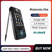 Original Motorola E6e 2.4 นิ้ว GSM Bluetooth 2.1 MP3 2MP กล้อง 1000mAh แบตเตอรี่ซิมเดียวเพลงโทรศัพท์มือถือ