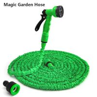 25-200FT Garden Hose Pipe Water Hose Expandable Magic Hose 7 Modes Water Gun Foam Pot Big Promotion Flexible Garden Hose Pipe Fittings Accessories