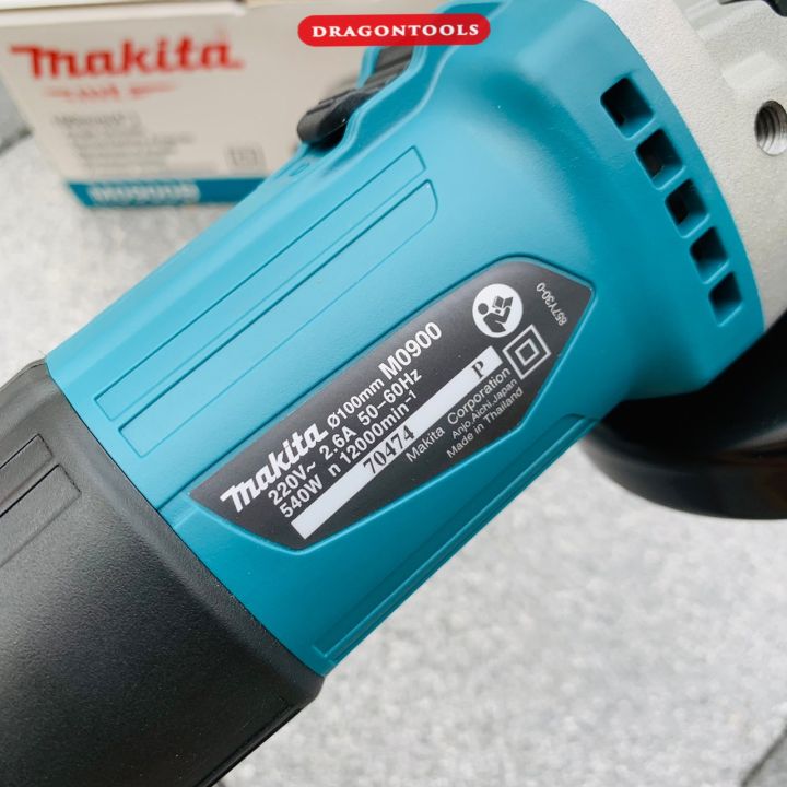 makita-เครื่องเจียร-หินเจียร-4-นิ้ว-งานแท้ประกันศูนย์-รุ่น-m0900b-กำลังไฟ-540w