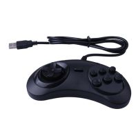 【In Stock】 avk7n0 USB Gamepad 6ปุ่มควบคุมเกมสำหรับ SEGA USB เล่นเกมจอยสติ๊ก H Older สำหรับ PC MAC Mega ไดรฟ์ Gamepads