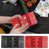 Change Purse Money Sorter Wallet Portable Threefold Durable Multifunctional Leather Coin Purse Wallet For Christmas New Year Gifts nearby