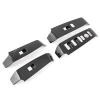 Carbon Fiber Window Glass Lift Button Trim Switch Cover Door Armrest Panel Sticker for 11Th 2021-2022