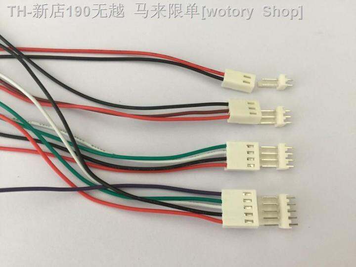 cw-10-sets-2pin-3pin-4pin-5pin-2-54mm-pcb-plug-with-wires-cables-l00mm-l150mm-l200mm