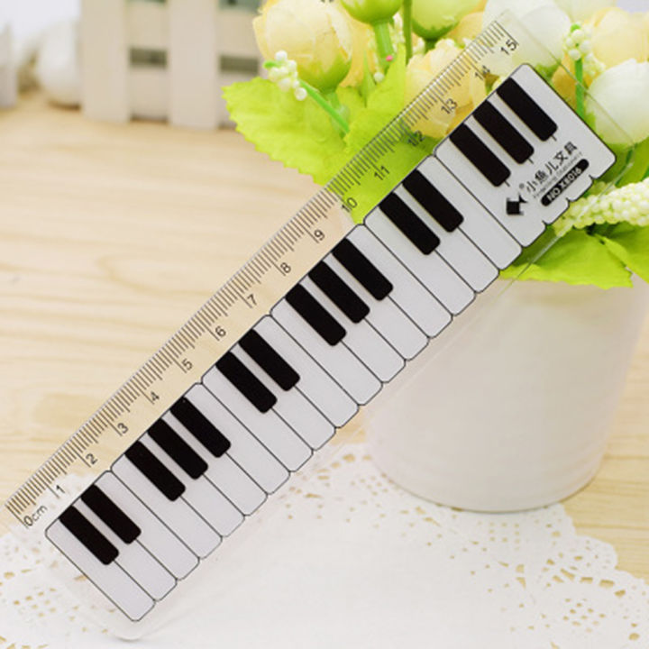 1-15cm-notes-musical-rulers-straight-transparent-stationery-drawing-piano-cute-white-black