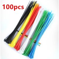 100Pcs/bag 4*200mm Colorful Self-locking Plastic Nylon Cable Ties Wire Zip Tie Plastic twine