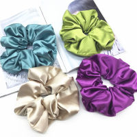 ITEFUG เชือกผม ผู้หญิง ซาติน เครื่องประดับผม Scrunchies ขนาดใหญ่ ที่ใส่ผมหางม้า ที่คาดผมยางยืด ยางมัดผมใหญ่