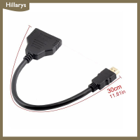 [Hillarys] STF HDMI 2พอร์ตแบบ Y Splitter 1080P HDMI V1.4ชายคู่อะแดปเตอร์ตัวเมียสาย