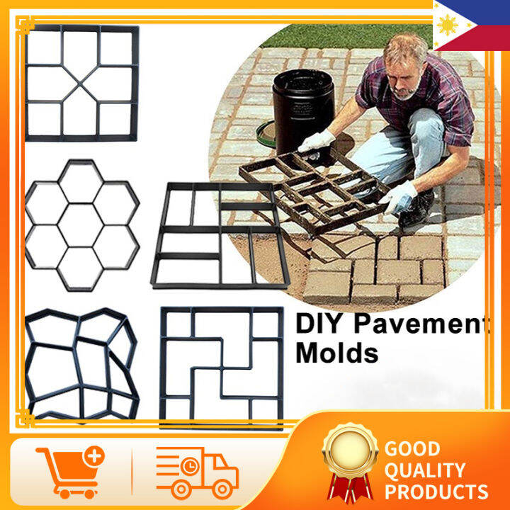 DIY Path Mold Maker Reusable Concrete Cement Stone Design Paver Walk ...