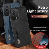 สำหรับ Xiaomi Poco F5 X5 Pro PocoF5 PocoX5แบบย้อนยุคสุดหรู Pro หนังด้านเคสโทรศัพท์ที่วางเลนส์เคสฝาหลังกันกระแทกป้องกันทุกสัดส่วน