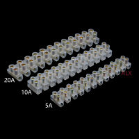 2ชิ้น5a/10a/15a แถบสกรูคู่บล็อกขั้ว12ตำแหน่ง12way คงที่บอร์ดเดินสายไฟขั้วต่อสายไฟสากล