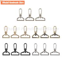 【CW】 2pcs 25/32/38mm Metal D Swivel Clasp Leather Webbing Keychain