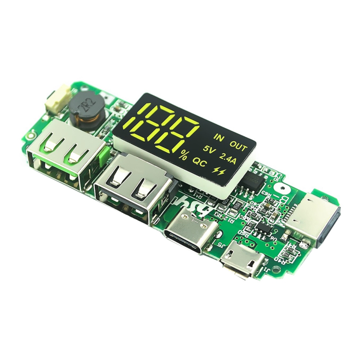 18650 Lithium Battery Digital Display Charging Module with Display