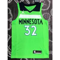 เสื้อผ้าบอลที่นิยมมากที่สุด Nba Minnersota Timberwolves No. เสื้อกีฬาบาสเก็ตบอล สีเขียว 32 Towns NAdfog41BAobjg88