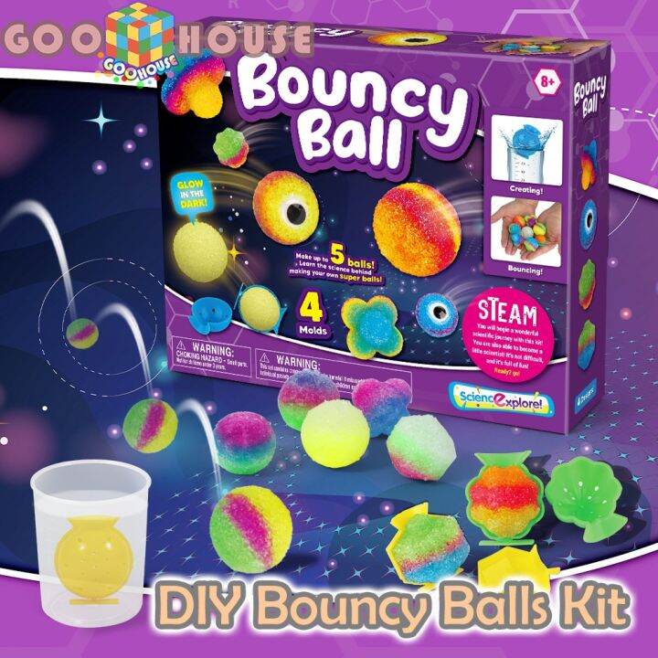 Crystal Power Balls DIY Kit Super Bouncy Balls Kit Make Your Own Bouncy