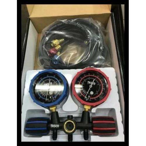 Tasco Manifold Gauge w/ 3 Hose for R32 and R410a TB140SM for Aircon and