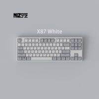 2021 NIZ EC Keyboard X87 Capacitancia White USB Bluetooth RGB Mode Multi-Function Programmer Keyboard PBT Keycaps New Swithes