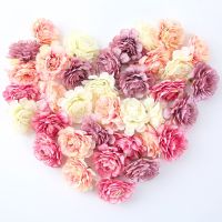 Silk Rose Artificial Flower Head Fake Flower For Home Decor Christmas Party Marriage Wedding Decoration DIY Wreath Accessories