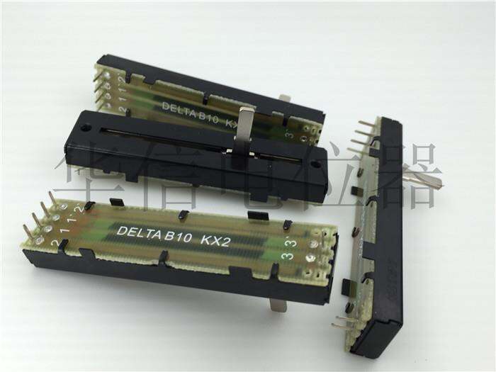 【Free Shipping】 DELTA B10KX2 Ryan fader double potentiometer 73MM B10K