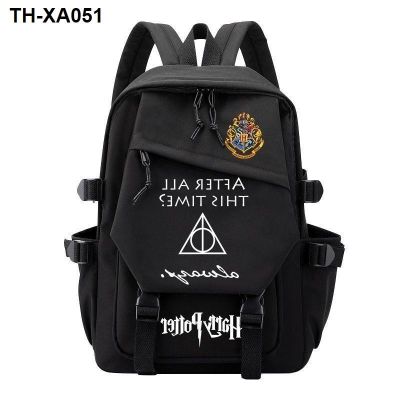 Harry peripheral schoolbag Gryffindor junior high school students men and women casual shoulder travel bag Korean version ins