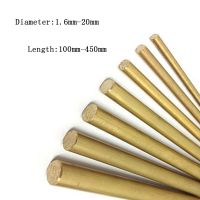 1-10pcs length 100-450mm Hand-done brass bar rod 2/3/4/5/6/8-20mm stick for knife handle part diy toys accessories