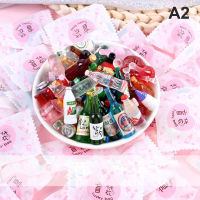 Blowing 10pcs Non-repetitive Miniature Simulation Food Stress Relif Toys Mini Drink