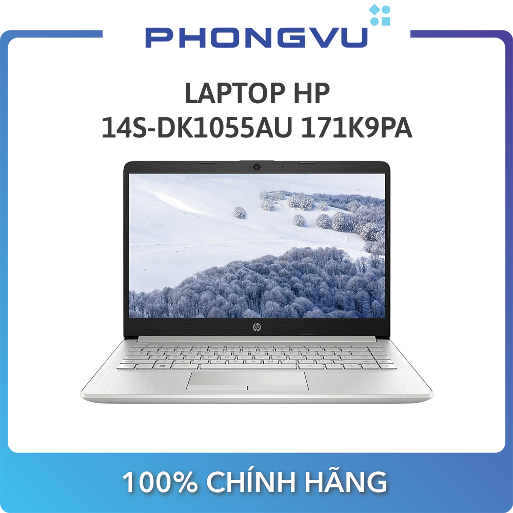 Laptop HP 14s-dk1055au ( 14 inch HD/AMD Ryzen 3 3250U/4GB/256GB SSD/Windows 10 Home)