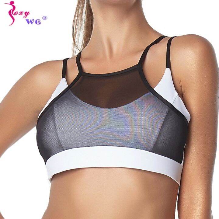 a-so-cute-sexywg-sexy-breathable-meshbra-top-women-padded-highunderwearthin-shoulder-strap-sportweargym-bra