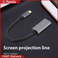 {Tenda} USB 3.1 Type-C เป็นสายแปลงที่รองรับ HDMI โทรศัพท์ Android หน้าจอฉาย Type-C เป็นสายแปลงที่รองรับ HDMI แบบพกพาสำหรับแท็บเล็ตโทรศัพท์