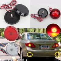 ไฟสัญญาณเตือนไฟเบรคหยุด Led 2ชิ้นสำหรับ Nissan/Qashqai /Trail/ สำหรับ Toyota/corolla หาง Bemper Belakang สะท้อนโคมไฟหมอก