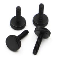 1 10pcs DIN653 GB835 Black Carbon Steel Flat Head Thumb Screw Hand Tighten Computer Screws M3 M4 M5 M6 M8 M10