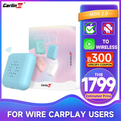 Cararon Color】 Carlinkit 3.0มินิ V2.0สายเชื่อมอุปกรณ์ใช้ในรถไร้สายเชื่อมต่ออัตโนมัติไร้รอยต่อเสียงคมชัดติดตั้งง่ายคริสตัลควบคุมปุ่มสำหรับผู้ใช้ลวด CarPlay