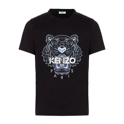 KENZOˉ New Tiger Head Print Short-Sleeved T-Shirt Round Neck Loose Casual Large Size Letter Print Trendy Brand Foreign Trade Tops For Men