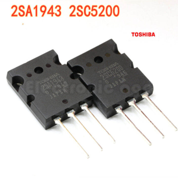 1คู่ TTA1943 TTC5200 2S1943 2SC5200ญี่ปุ่น Toshiba High Power Amplifier