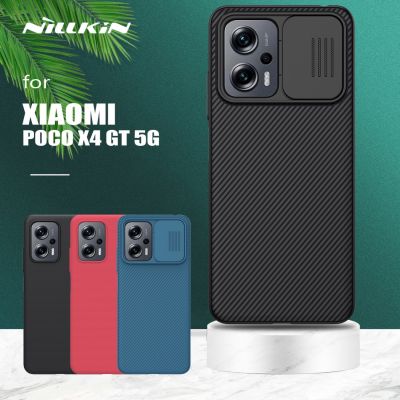 Xiaomi Poco X4 GT 5กรัมสไลด์กล้องกรณีการป้องกันเดิม Nillkin Camshield ปลอกฮาร์ดหนักปก