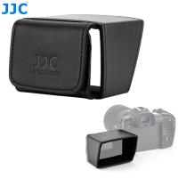 Jjjc 3 "เครื่องดูดควันกล้องจอแอลซีดี70X50mm กล้องถ่ายวิดีโอบังแดดหน้าจอสำหรับ Sony ZV-1 ZV-E1 Canon EOS R M50 800D Fujifilm X-H2จัดส่งอย่างเป็นทางการ