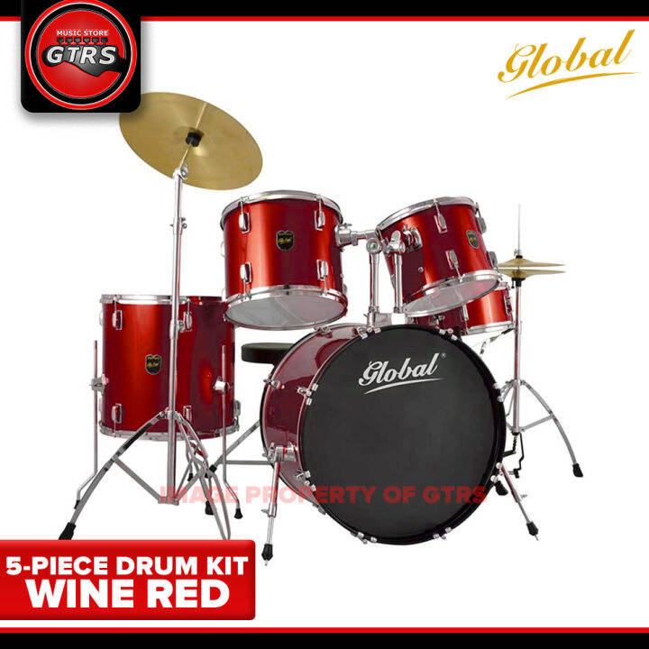 Global 5Piece Drum Set with free Drumstick Lazada PH