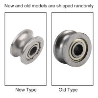 10 Pcs U624ZZ U Groove Ball Bearing Guide Pulley For Rail Track Linear Motion System 4×13×7mm