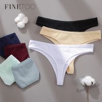 【Ready Stock】 ☜❀ C15 FINETOO 3pcs/set Women Cotton Thongs Soft T-back Underpants S-XL Ladies Underwear Low Waist Panties