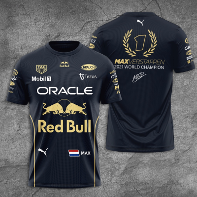 2023 Red Bull 3d Printed Racing T-shirt Unisex