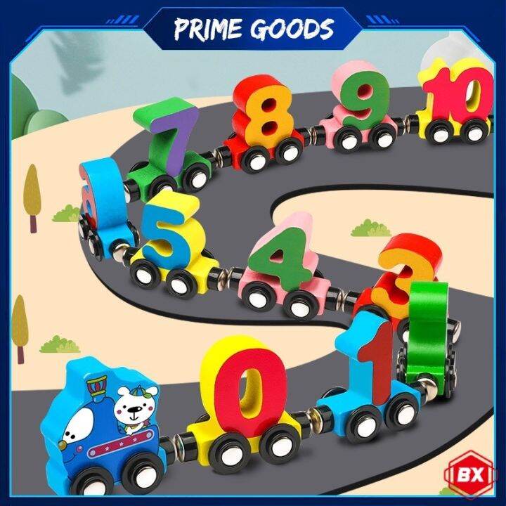 Educational Toys Train Digital Building Blocks Iron Absorption