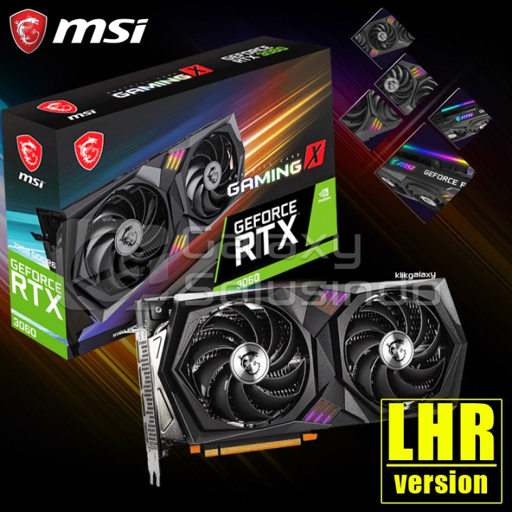 MSI GeForce RTX 3060 Gaming X 12GB GDDR6 - VGA RTX3060 DDR6 | Lazada ...