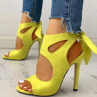 women shoes thin high heels ladies pumps new fashion ankle strap summer casual plus size soft comfortable lace-up female shoes