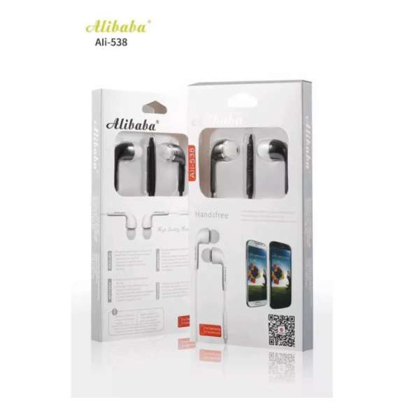 Alibaba Ali538 In Ear Studio Earphone Headset Original 3.5mm with