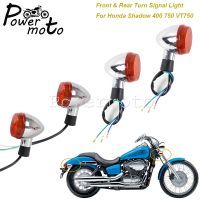 โคมไฟหน้าหลังรถมอเตอร์ไซค์โครเมียม,ไฟเลี้ยวไฟกะพริบ E13สำหรับ Honda Shadow 400 750 VT750 VT 750 2004-07