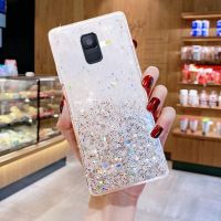 เคสกากเพชรสำหรับ Samsung Galaxy A6 2018 + Samsung ปลอกซิลิโคนสูงคุณภาพแบบนิ่มลายกาแล็กซีพลัสเคส A6 A6