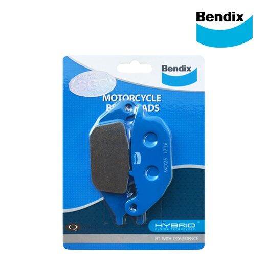 Bendix Motorcycle Brake Pads Rear For Suzuki Raider 150 Carb (Md25
