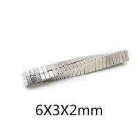 20/50/100/200/500/1000PCS 6x3x2 Thin Block Neodymium Magnets Sheet 6x3x2mm Powerful Strong Magnetic Magnet Strong 6x3x2 mm